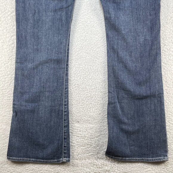Rock & Republic Kasandra Bootcut Size 12 Mid Rise Blue Emrboidered Jeans 33x32 - Picture 5 of 14